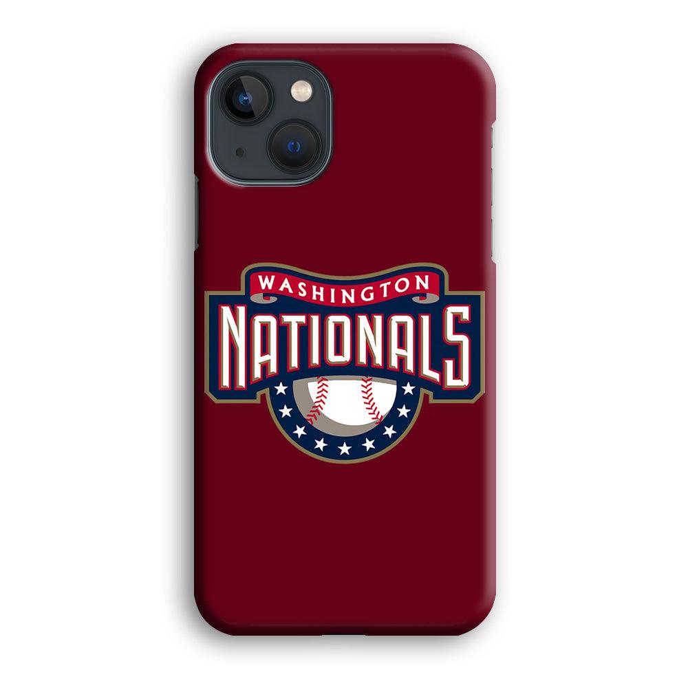 Baseball Washington Nationals MLB 002 iPhone 13 Case-Plastic / Full Wrap (3D Case)-Xtracase
