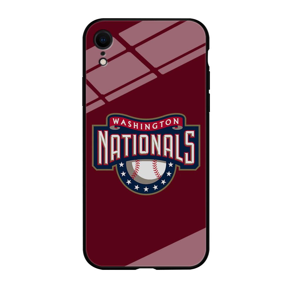 Baseball Washington Nationals MLB 002 iPhone XR Case-Tempered Glass Case-Xtracase