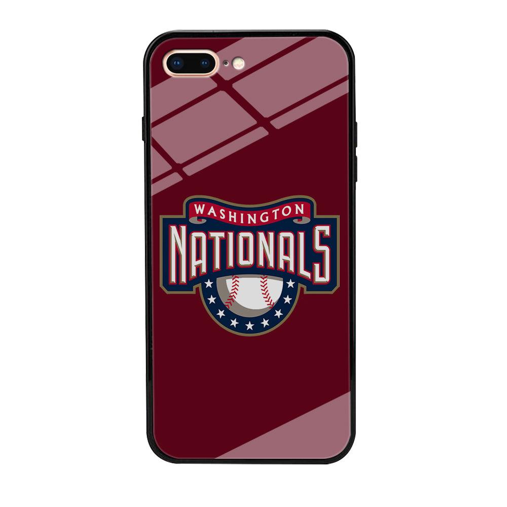 Baseball Washington Nationals MLB 002 iPhone 8 Plus Case-Tempered Glass Case-Xtracase
