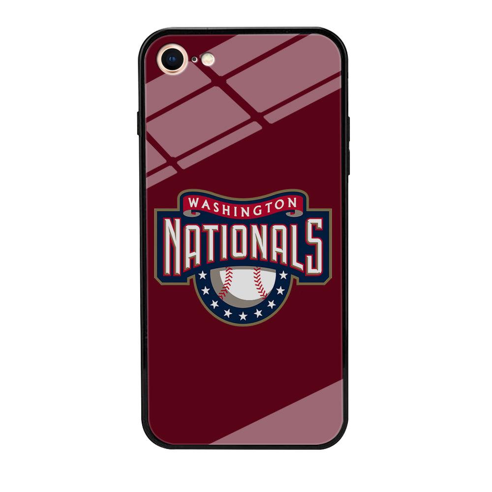 Baseball Washington Nationals MLB 002 iPhone 8 Case-Tempered Glass Case-Xtracase