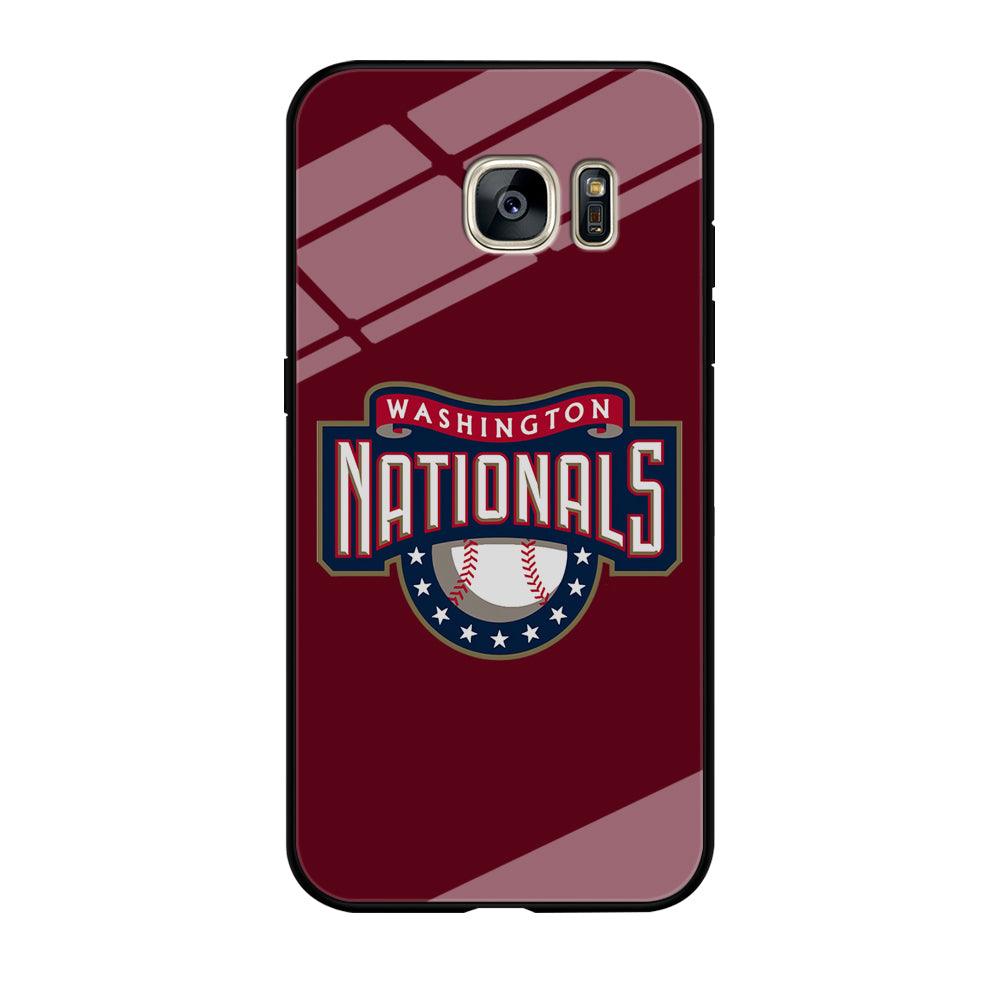 Baseball Washington Nationals MLB 002 Samsung Galaxy S7 Edge Case-Tempered Glass Case-Xtracase