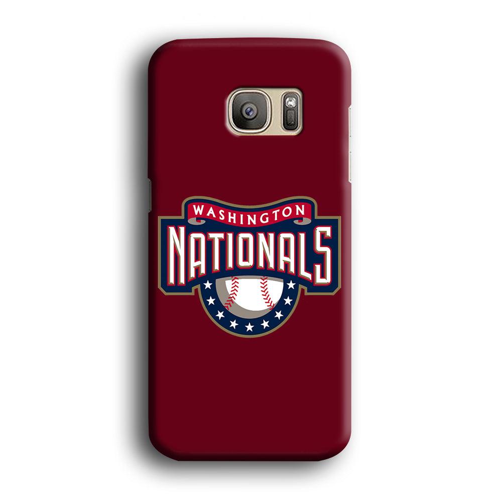 Baseball Washington Nationals MLB 002 Samsung Galaxy S7 Edge Case-Plastic / Full Wrap (3D Case)-Xtracase
