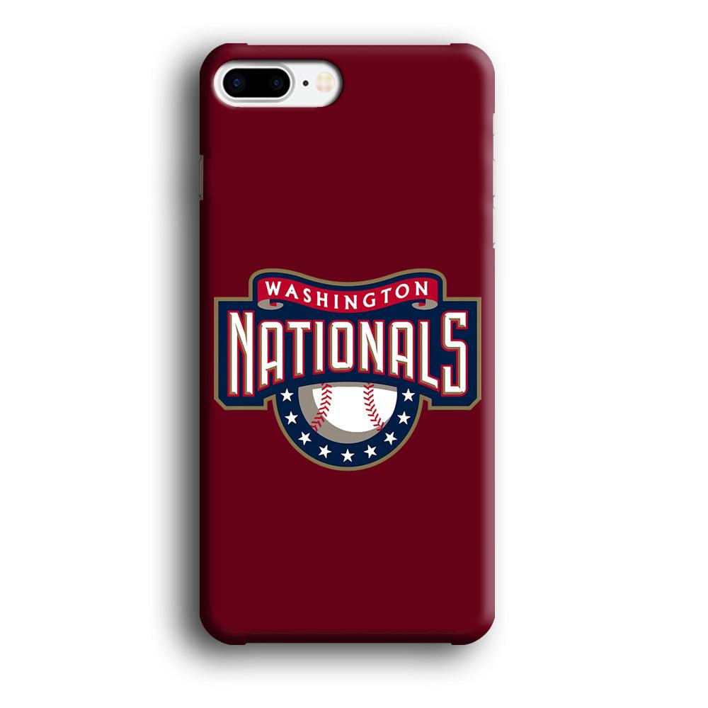 Baseball Washington Nationals MLB 002 iPhone 8 Plus Case-Plastic / Full Wrap (3D Case)-Xtracase