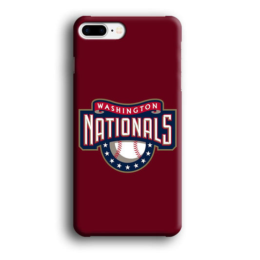 Baseball Washington Nationals MLB 002 iPhone 8 Plus Case-Plastic / Full Wrap (3D Case)-Xtracase