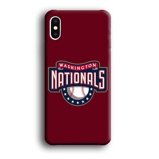 Baseball Washington Nationals MLB 002 iPhone X 3D Case-Xtracase