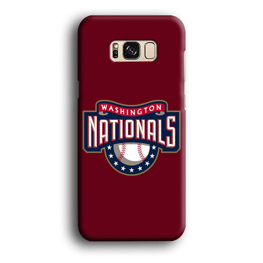 Baseball Washington Nationals MLB 002 Samsung Galaxy S8 Case-Plastic / Full Wrap (3D Case)-Xtracase