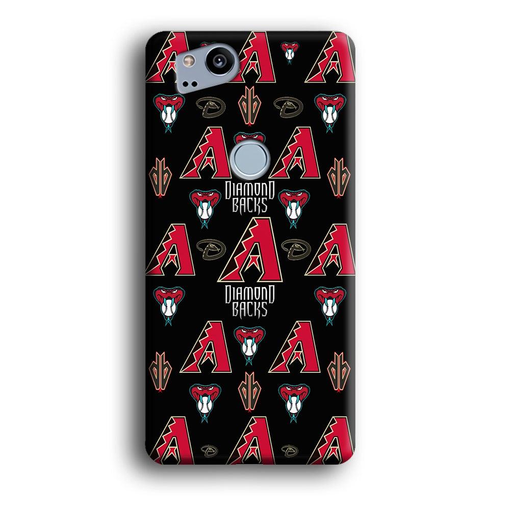 Baseball Arizona Diamondbacks MLB 002 Google Pixel 2 XL 3D Case-Xtracase