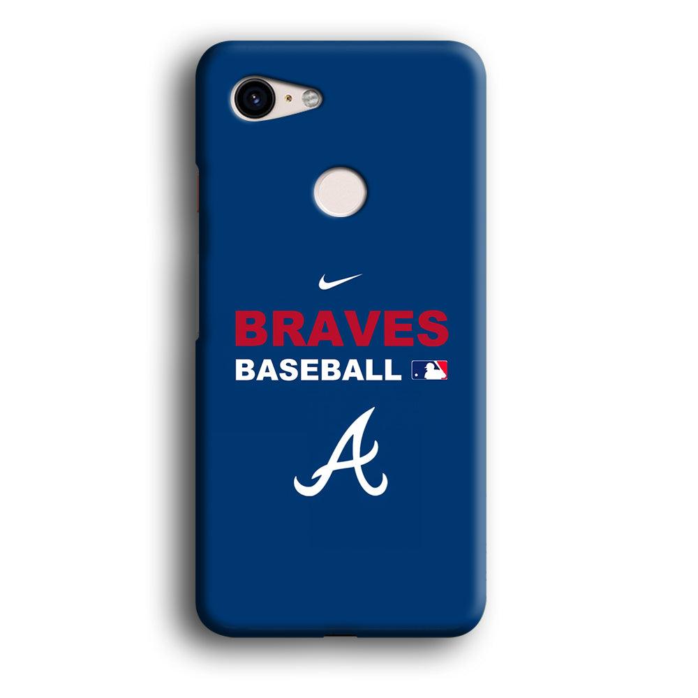 Baseball Atlanta Braves MLB 001 Google Pixel 3 3D Case-Xtracase