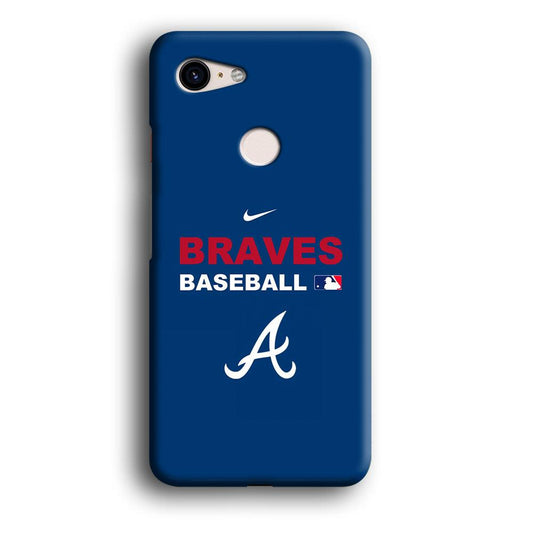 Baseball Atlanta Braves MLB 001 Google Pixel 3 3D Case-Xtracase
