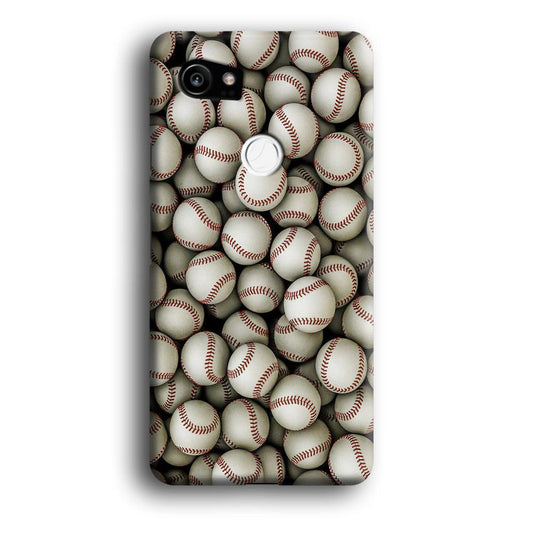 Baseball Ball Pattern Google Pixel 2 XL 3D Case-Xtracase