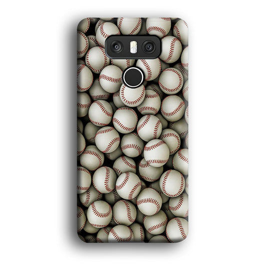 Baseball Ball Pattern LG G6 3D Case