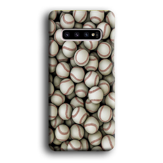 Baseball Ball Pattern Samsung Galaxy S10 Case