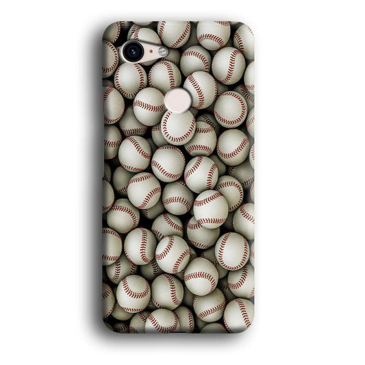 Baseball Ball Pattern Google Pixel 3 3D Case-Xtracase
