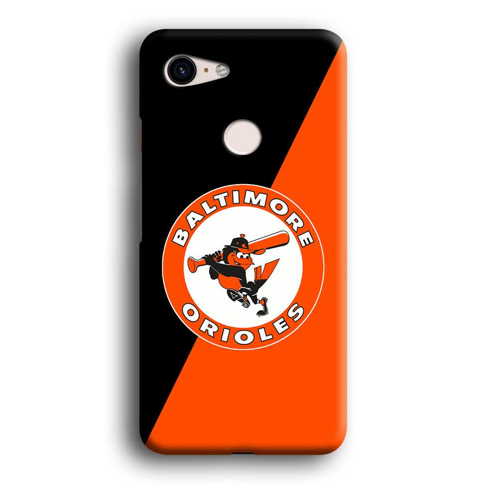 Baseball Baltimore Orioles MLB 001 Google Pixel 3 3D Case-Xtracase