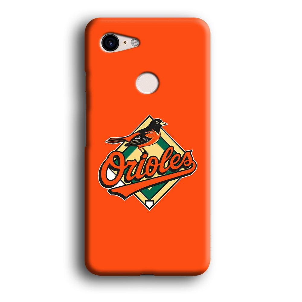 Baseball Baltimore Orioles MLB 002 Google Pixel 3 3D Case-Xtracase