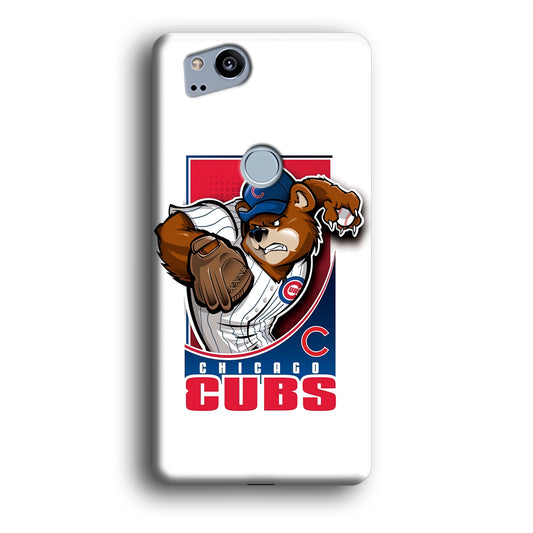 Baseball Chicago Cubs MLB 001 Google Pixel 2 3D Case