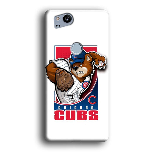 Baseball Chicago Cubs MLB 001 Google Pixel 2 3D Case-Xtracase