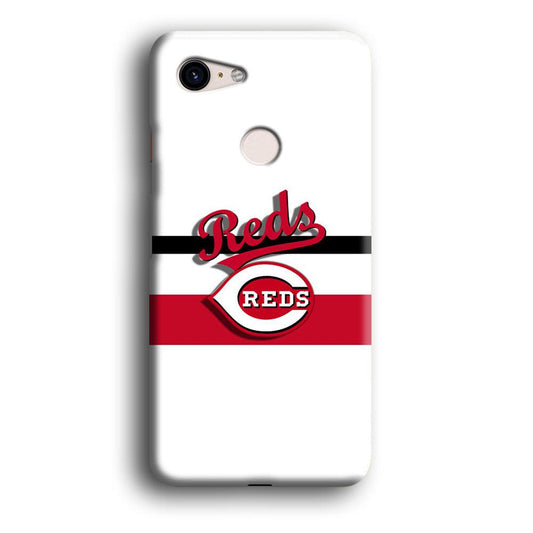 Baseball Cincinnati Reds MLB 001 Google Pixel 3 3D Case-Xtracase