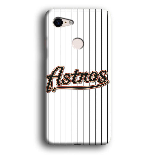 Baseball Houston Astros MLB 002 Google Pixel 3 3D Case-Xtracase