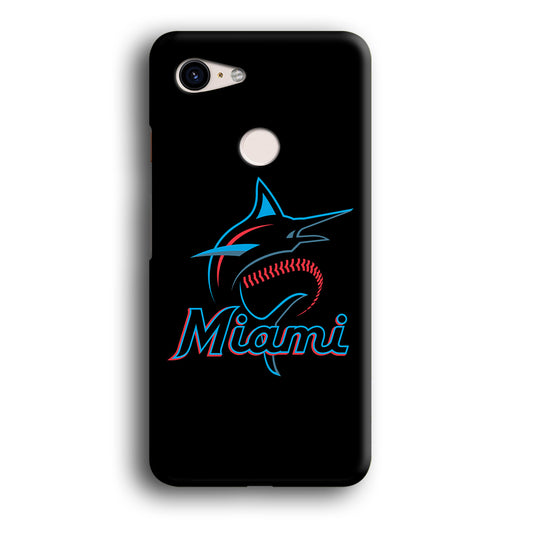 Baseball Miami Marlins MLB 001 Google Pixel 3 3D Case
