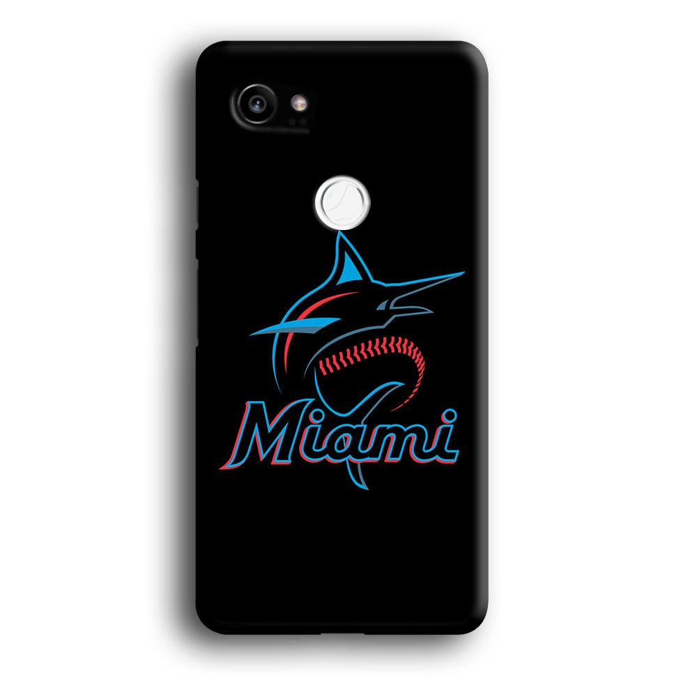 Baseball Miami Marlins MLB 001 Google Pixel 2 XL 3D Case-Xtracase