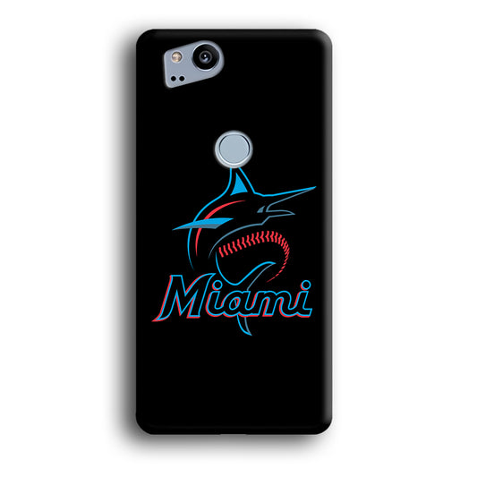 Baseball Miami Marlins MLB 001 Google Pixel 2 3D Case