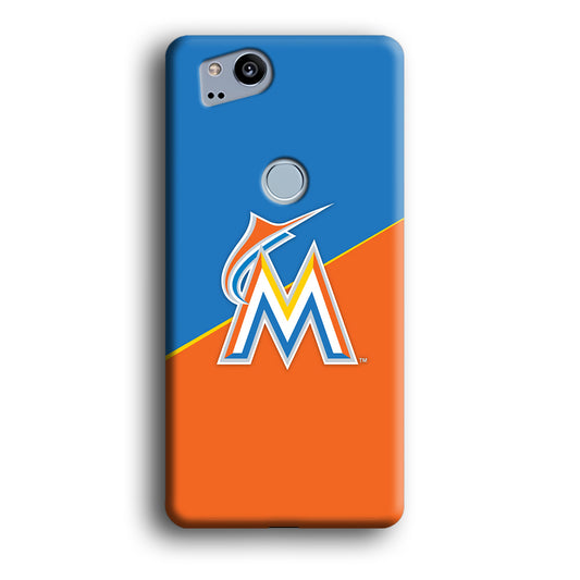 Baseball Miami Marlins MLB 002 Google Pixel 2 3D Case