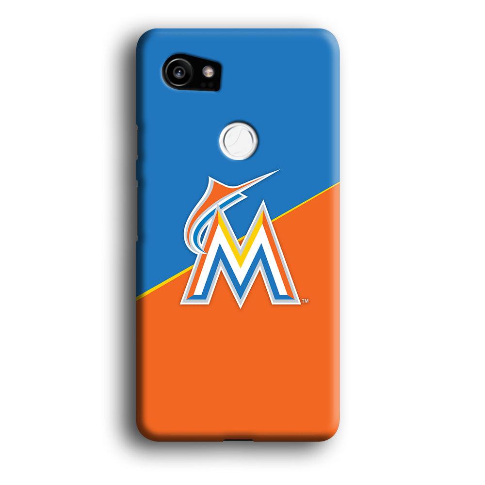 Baseball Miami Marlins MLB 002 Google Pixel 2 XL 3D Case-Xtracase
