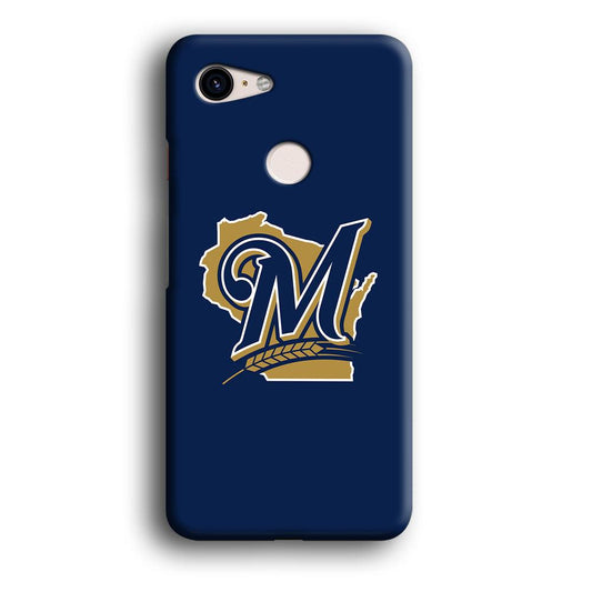 Baseball Milwaukee Brewers MLB 001 Google Pixel 3 3D Case-Xtracase