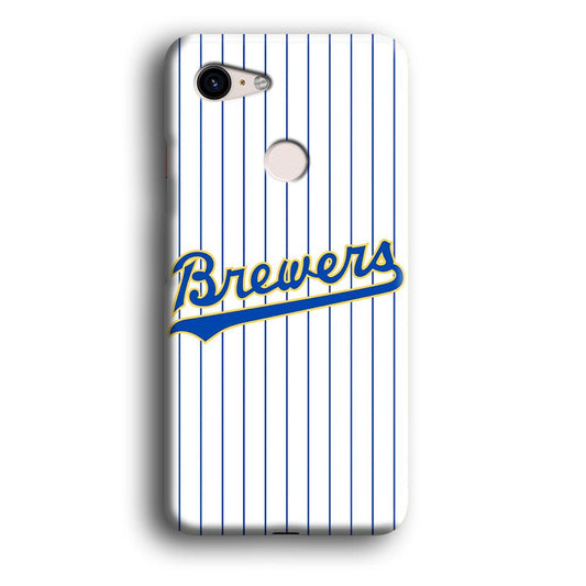 Baseball Milwaukee Brewers MLB 002 Google Pixel 3 3D Case-Xtracase