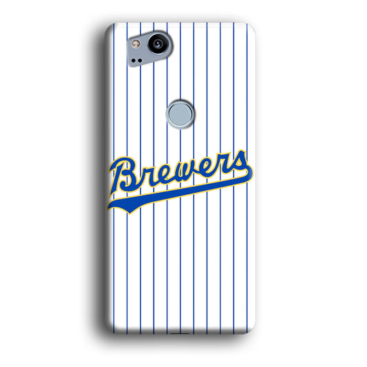 Baseball Milwaukee Brewers MLB 002 Google Pixel 2 3D Case