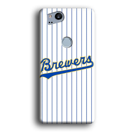 Baseball Milwaukee Brewers MLB 002 Google Pixel 2 3D Case-Xtracase