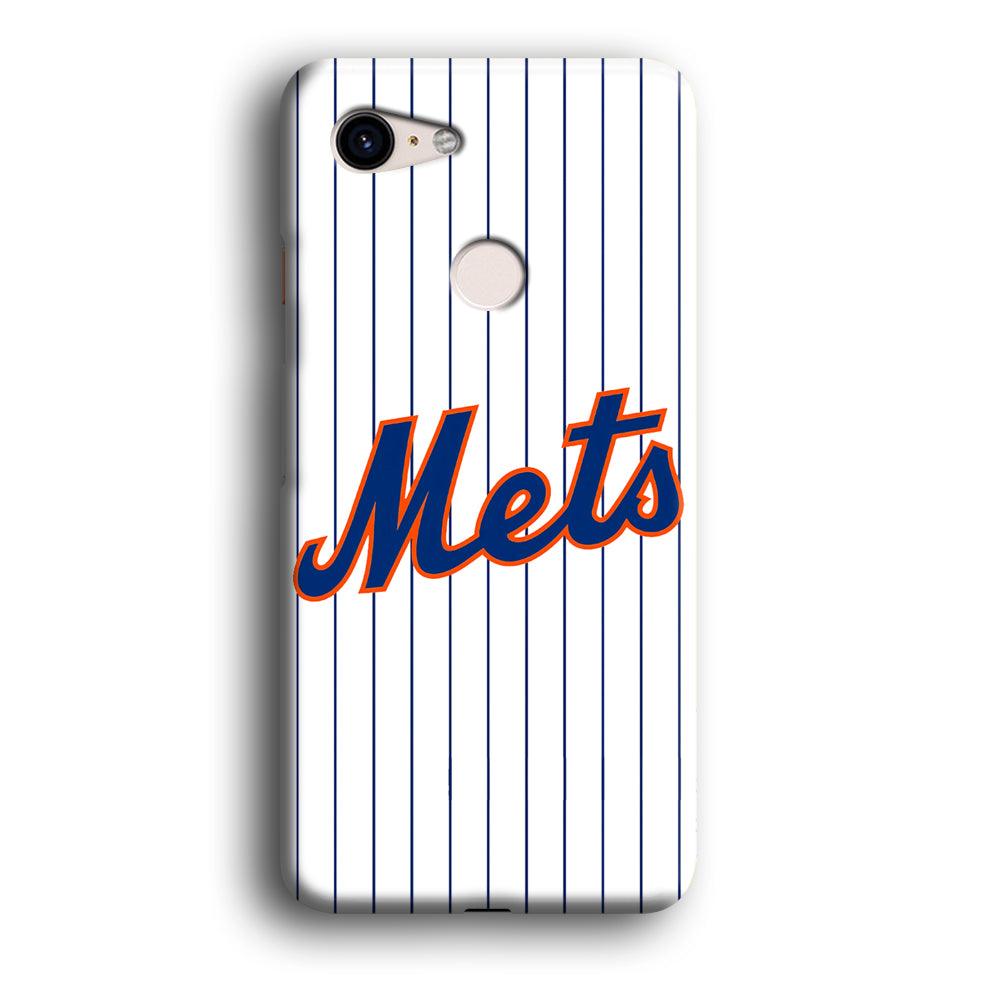 Baseball New York Mets MLB 001 Google Pixel 3 3D Case-Xtracase