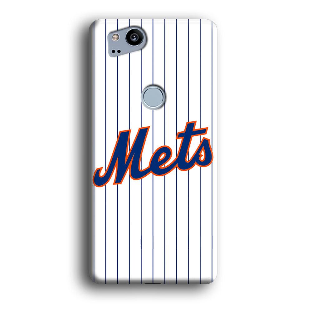 Baseball New York Mets MLB 001 Google Pixel 2 3D Case-Xtracase