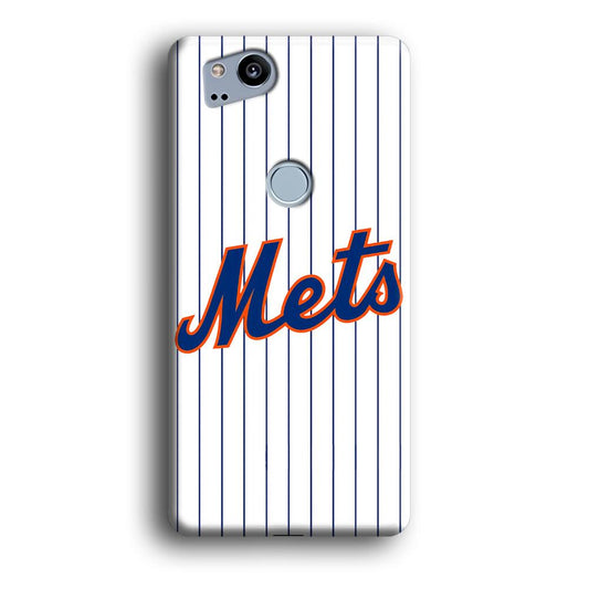 Baseball New York Mets MLB 001 Google Pixel 2 3D Case-Xtracase
