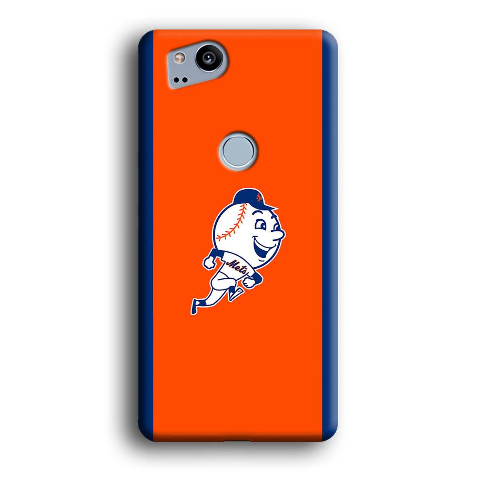 Baseball New York Mets MLB 002 Google Pixel 2 3D Case-Xtracase