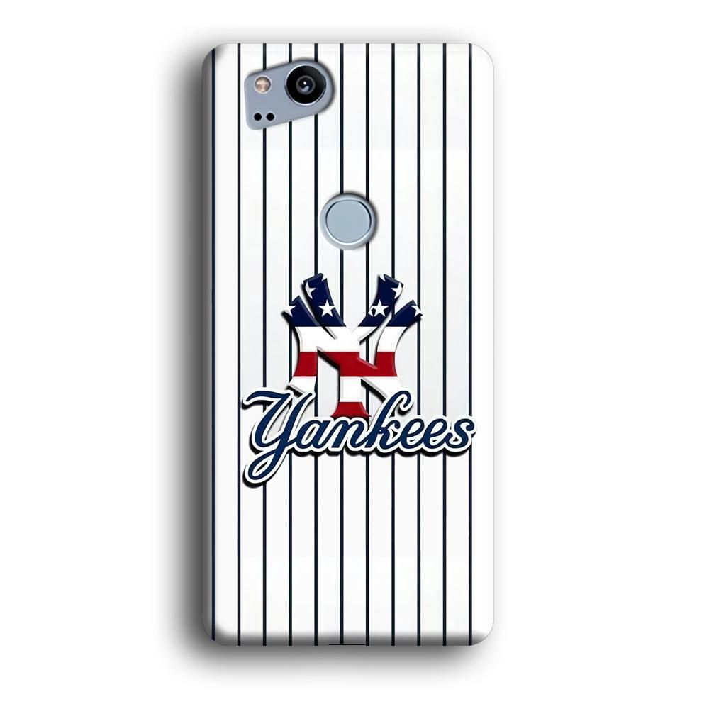 Baseball New York Yankees MLB 001 Google Pixel 2 3D Case-Xtracase
