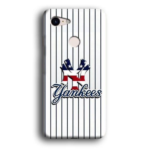 Baseball New York Yankees MLB 001 Google Pixel 3 XL 3D Case