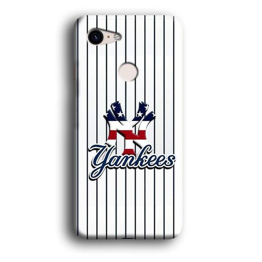 Baseball New York Yankees MLB 001 Google Pixel 3 3D Case-Xtracase