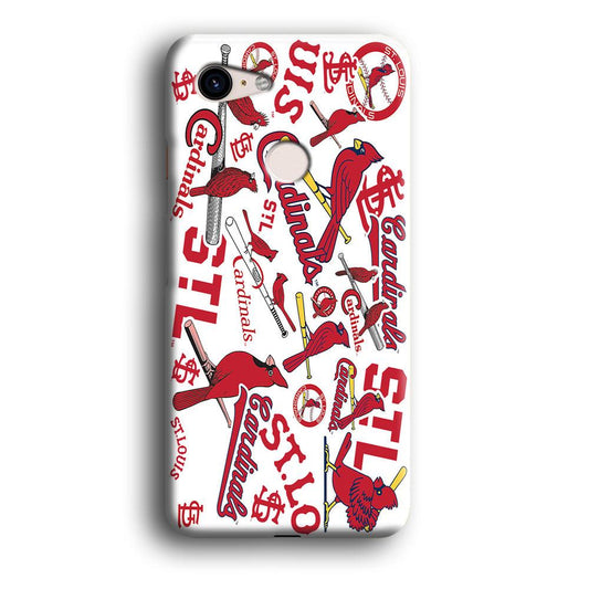 Baseball St. Louis Cardinals MLB 001 Google Pixel 3 XL 3D Case-Xtracase