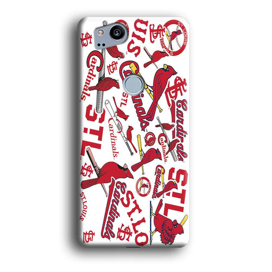 Baseball St. Louis Cardinals MLB 001 Google Pixel 2 3D Case-Xtracase