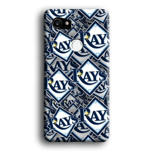 Baseball Tampa Bay Rays MLB 002 Google Pixel 2 XL 3D Case-Xtracase