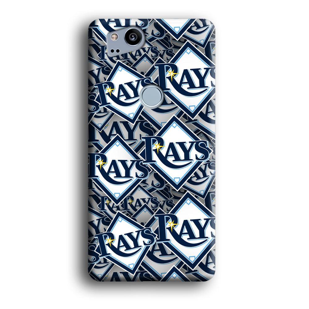 Baseball Tampa Bay Rays MLB 002 Google Pixel 2 3D Case-Xtracase