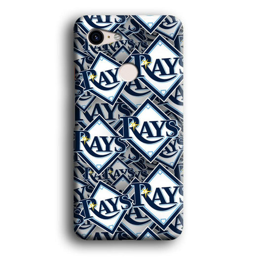 Baseball Tampa Bay Rays MLB 002 Google Pixel 3 XL 3D Case-Xtracase