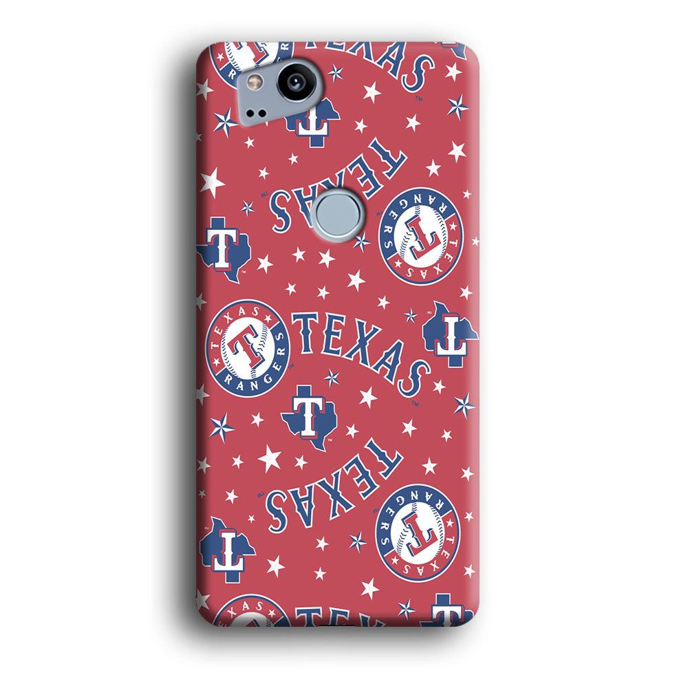 Baseball Texas Rangers MLB 001 Google Pixel 2 3D Case-Xtracase