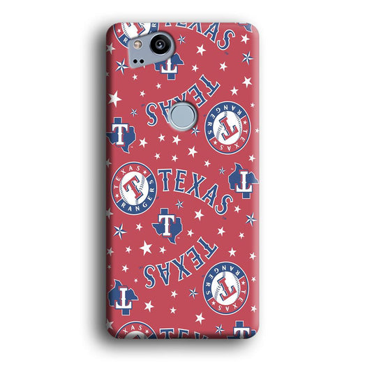 Baseball Texas Rangers MLB 001 Google Pixel 2 3D Case-Xtracase