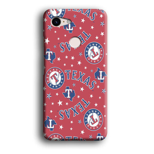 Baseball Texas Rangers MLB 001 Google Pixel 3 3D Case-Xtracase