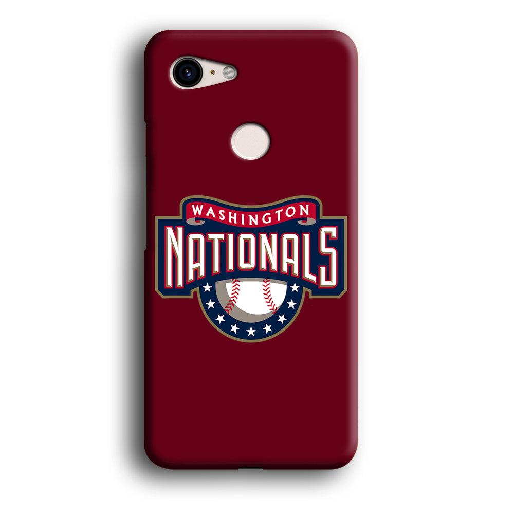 Baseball Washington Nationals MLB 002 Google Pixel 3 XL 3D Case-Xtracase