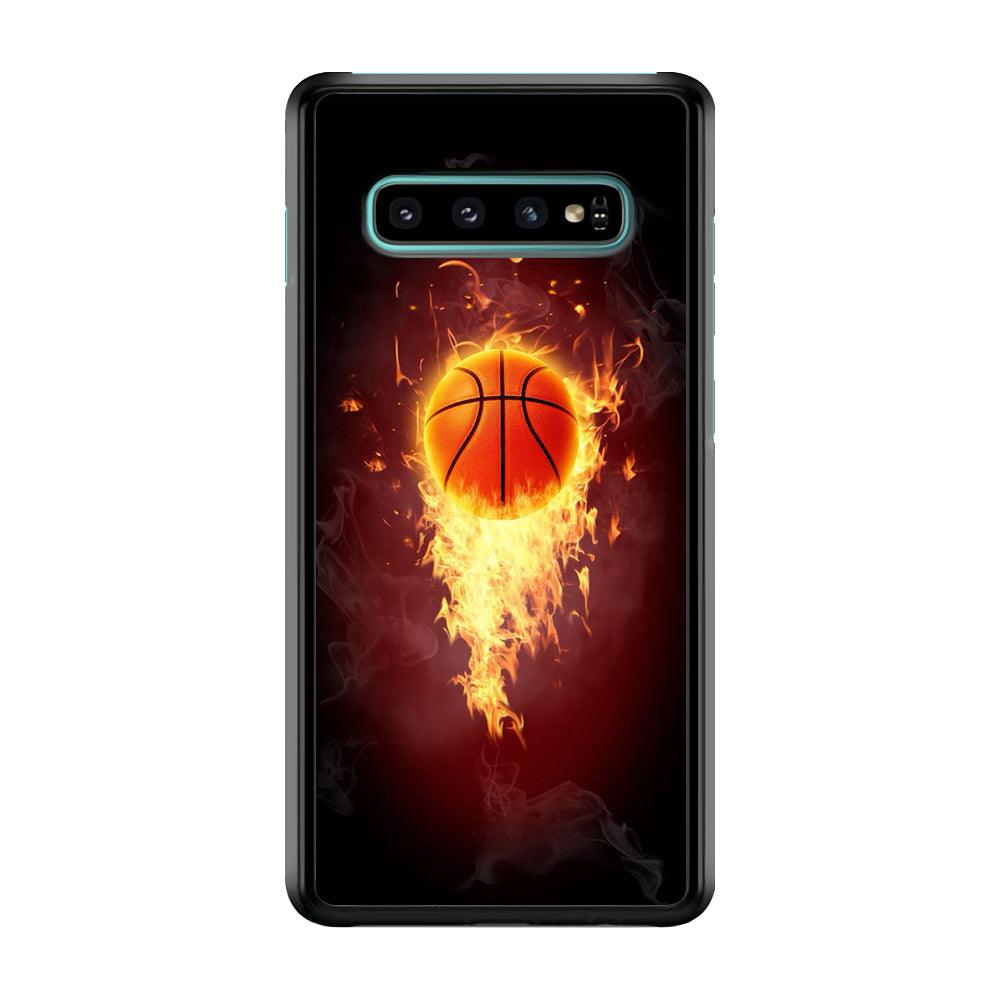 Basketball Art 001 Samsung Galaxy S10 Case-Plastic / Full Wrap (3D Case)-Xtracase