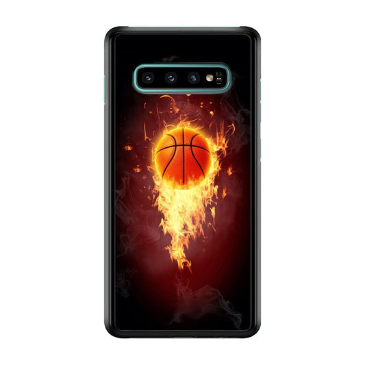 Basketball Art 001 Samsung Galaxy S10 Case-Plastic / Full Wrap (3D Case)-Xtracase